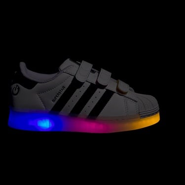  adidas Superstar Led Lights Cf Çocuk Işıklı Beyaz Spor Ayakkabı
