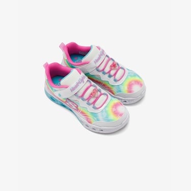  Skechers Flutter Heart Lights Groovy Swirl Çocuk Beyaz Işıklı Spor Ayakkabı