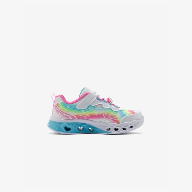  Skechers Flutter Heart Lights Groovy Swirl Çocuk Beyaz Işıklı Spor Ayakkabı