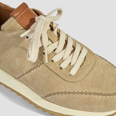  Erkek Bej Süet Bağcıklı Günlük Ayakkabı