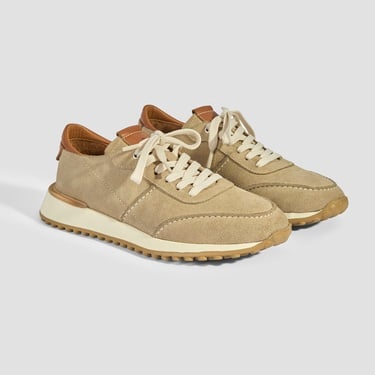  Erkek Bej Süet Bağcıklı Günlük Ayakkabı