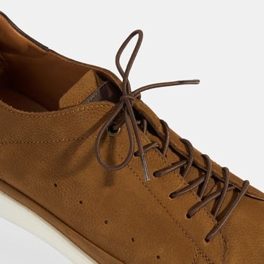  Erkek Taba Deri Bağcıklı Günlük Ayakkabı