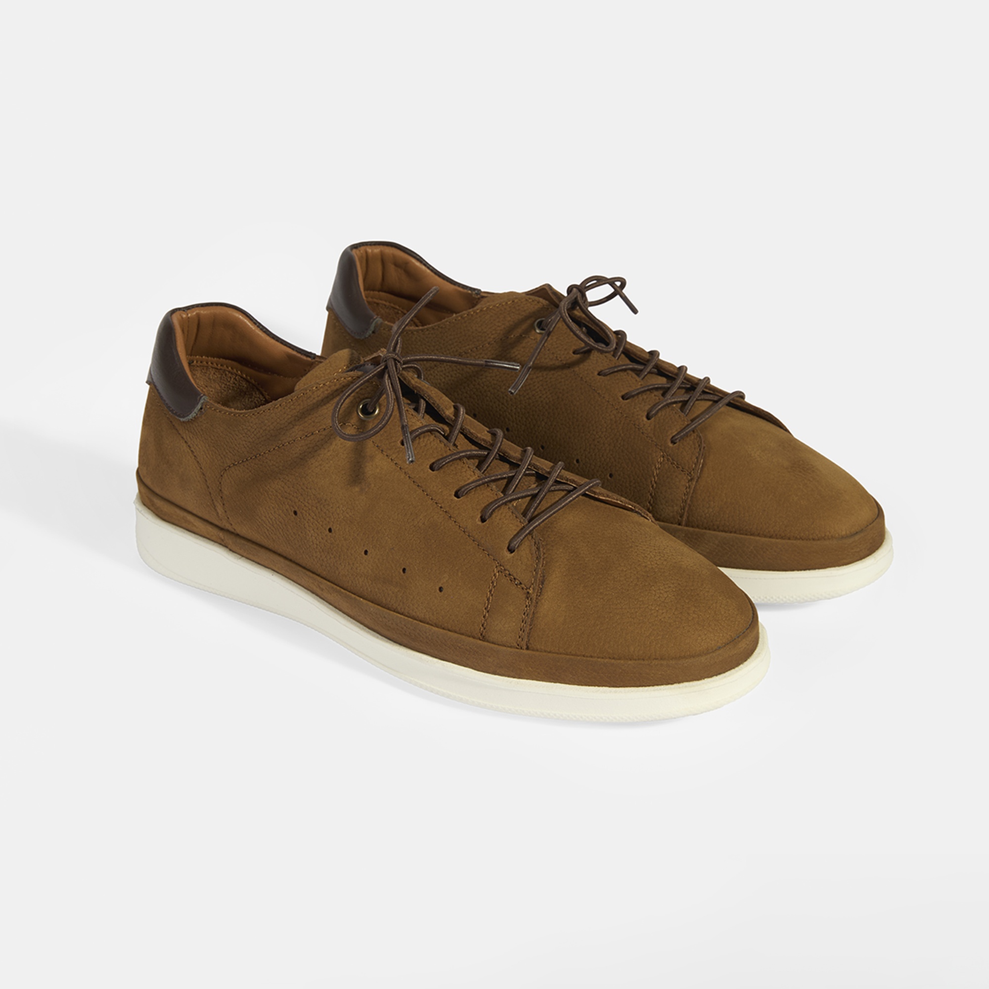 Erkek Taba Deri Bağcıklı Günlük Ayakkabı