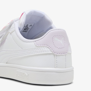  Puma Smash 3 0 Badges Kalp&Unicorn Figürlü Çocuk Beyaz Spor Ayakkabı