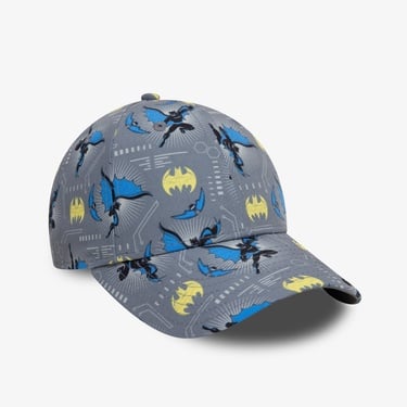  New Era DC Batman All Over Print 9Forty Çocuk Gri Şapka