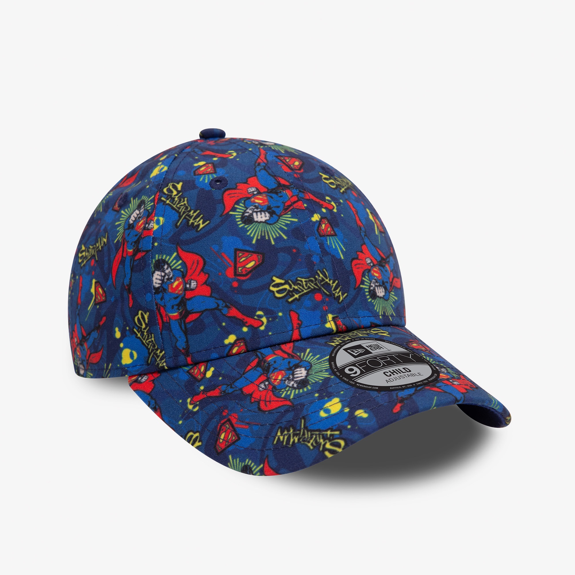 New Era DC Superman All Over Print 9Forty Çocuk Mavi Şapka