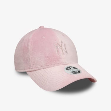  New Era New York Yankees Diamante Velour 9Forty Kadın Pembe Şapka