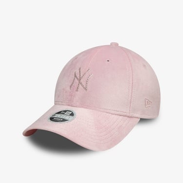  New Era New York Yankees Diamante Velour 9Forty Kadın Pembe Şapka