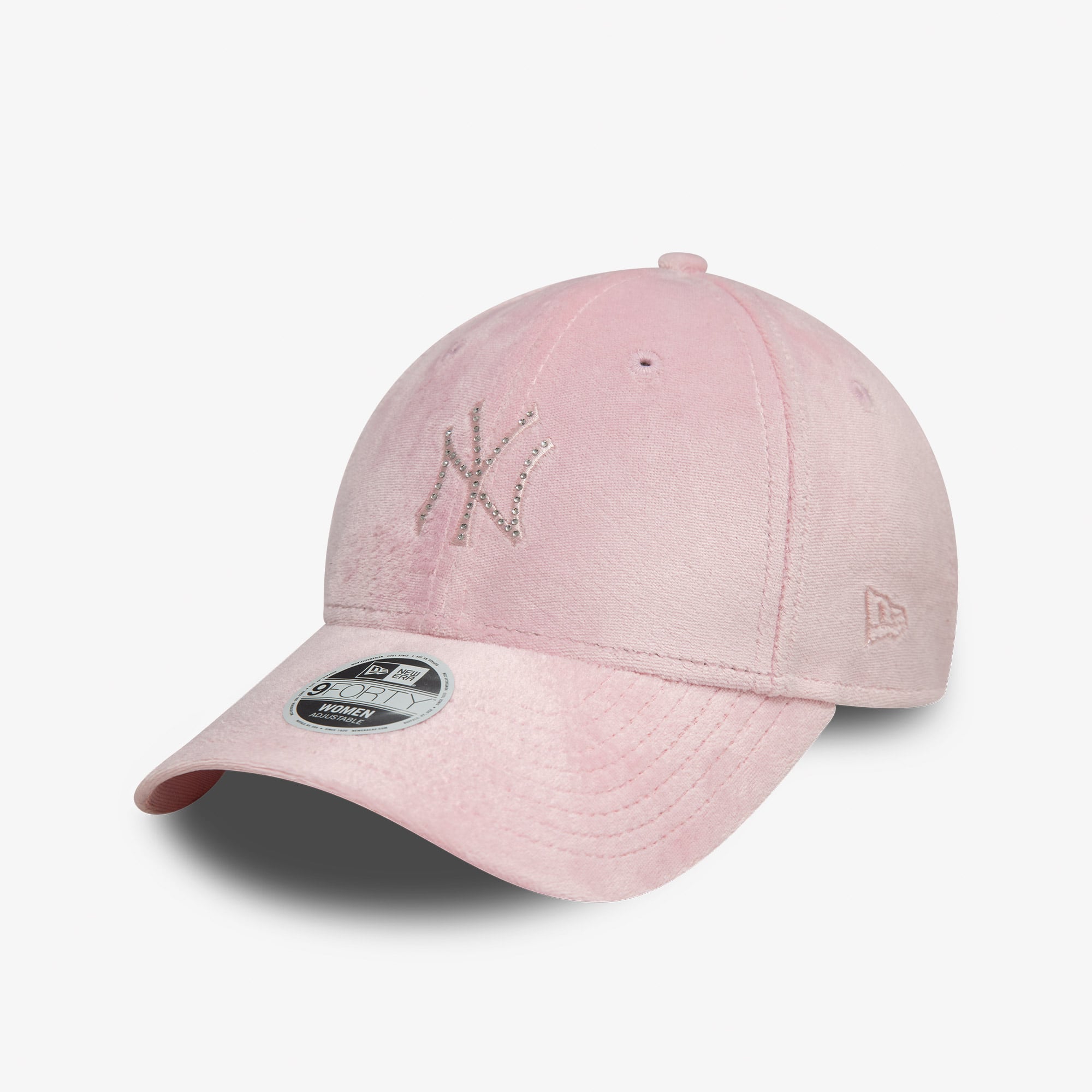  New Era New York Yankees Diamante Velour 9Forty Kadın Pembe Şapka