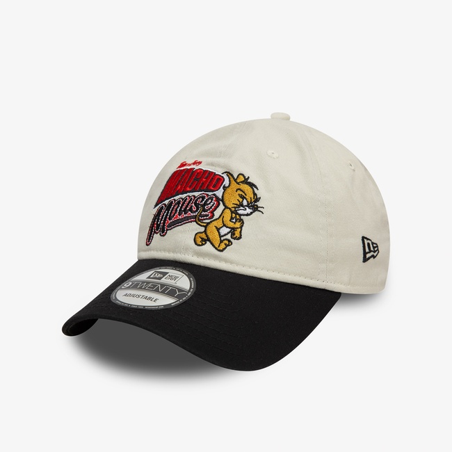  New Era Tom and Jerry Macho Mouse 9Twenty Unisex Krem Şapka