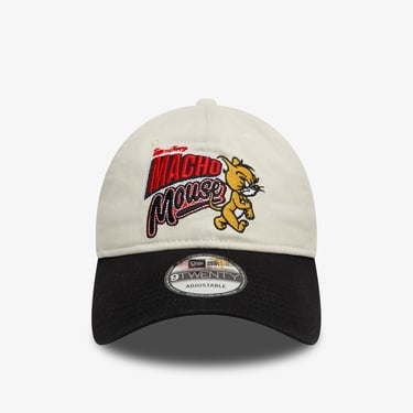  New Era Tom and Jerry Macho Mouse 9Twenty Unisex Krem Şapka