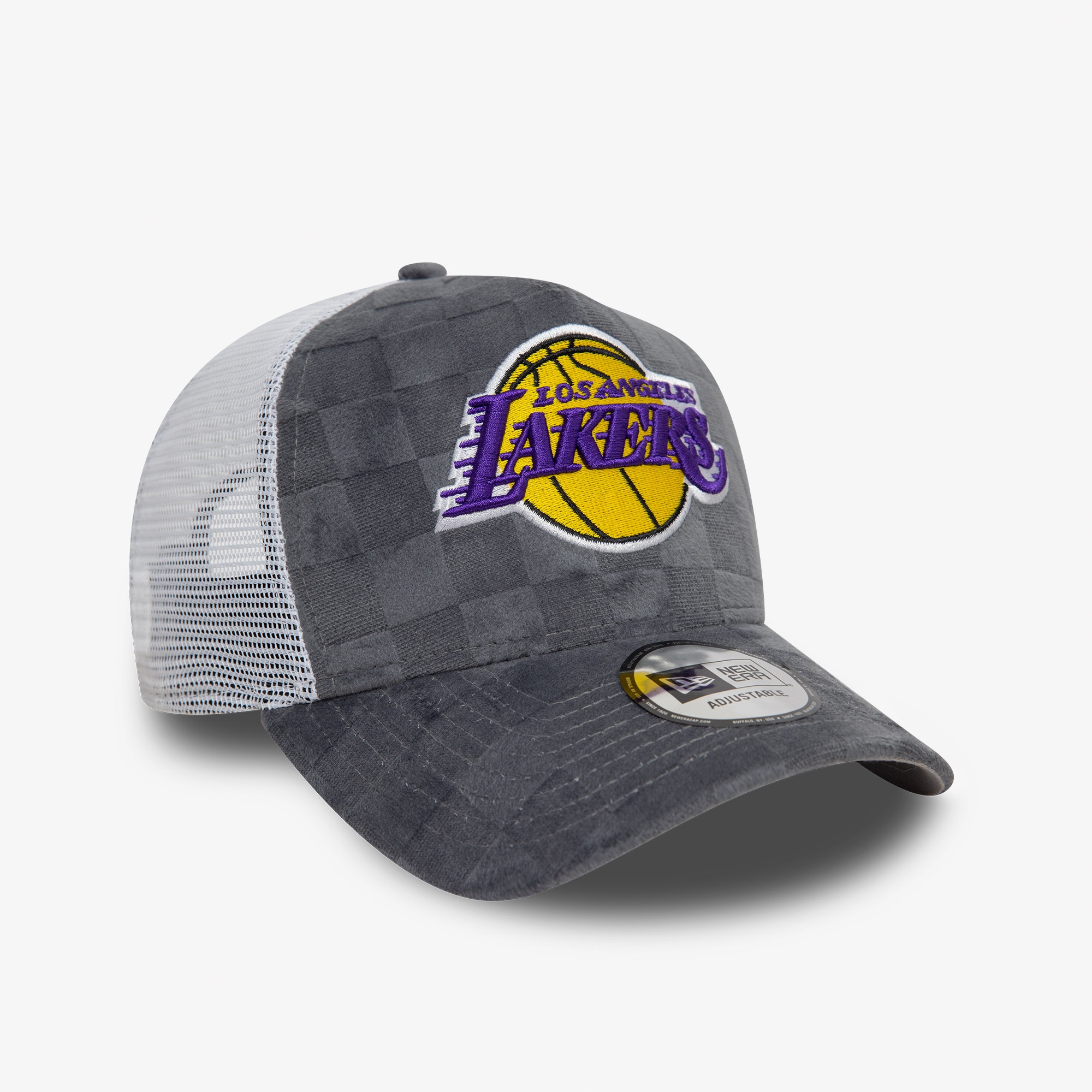 New Era Tonal Check 9Forty LA Lakers Unisex Gri Şapka