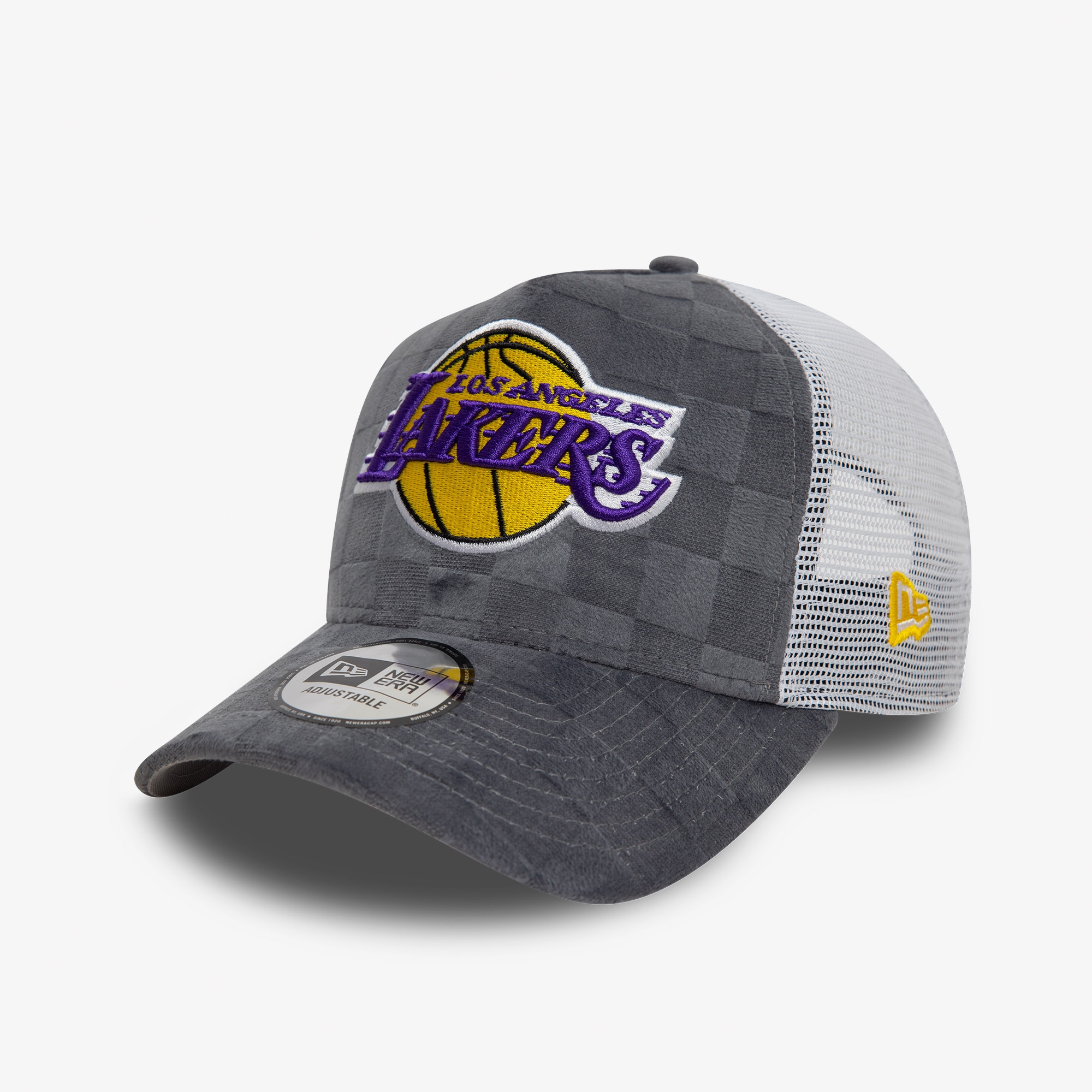 New Era Tonal Check 9Forty LA Lakers Unisex Gri Şapka