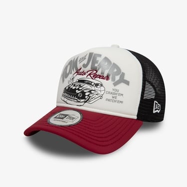  New Era 9Forty Tom and Jerry A-Frame Trucker Unisex Beyaz Şapka