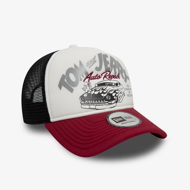  New Era 9Forty Tom and Jerry A-Frame Trucker Unisex Beyaz Şapka