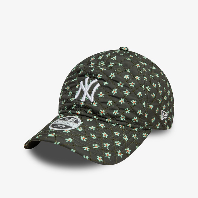  New York Yankees Floral Green 9Twenty Kadın Yeşil Şapka
