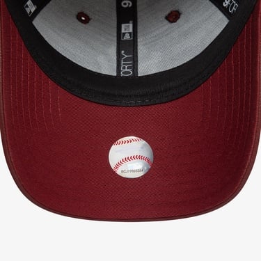  New Era New York Yankees 9Forty Kadın Deri Bordo Şapka