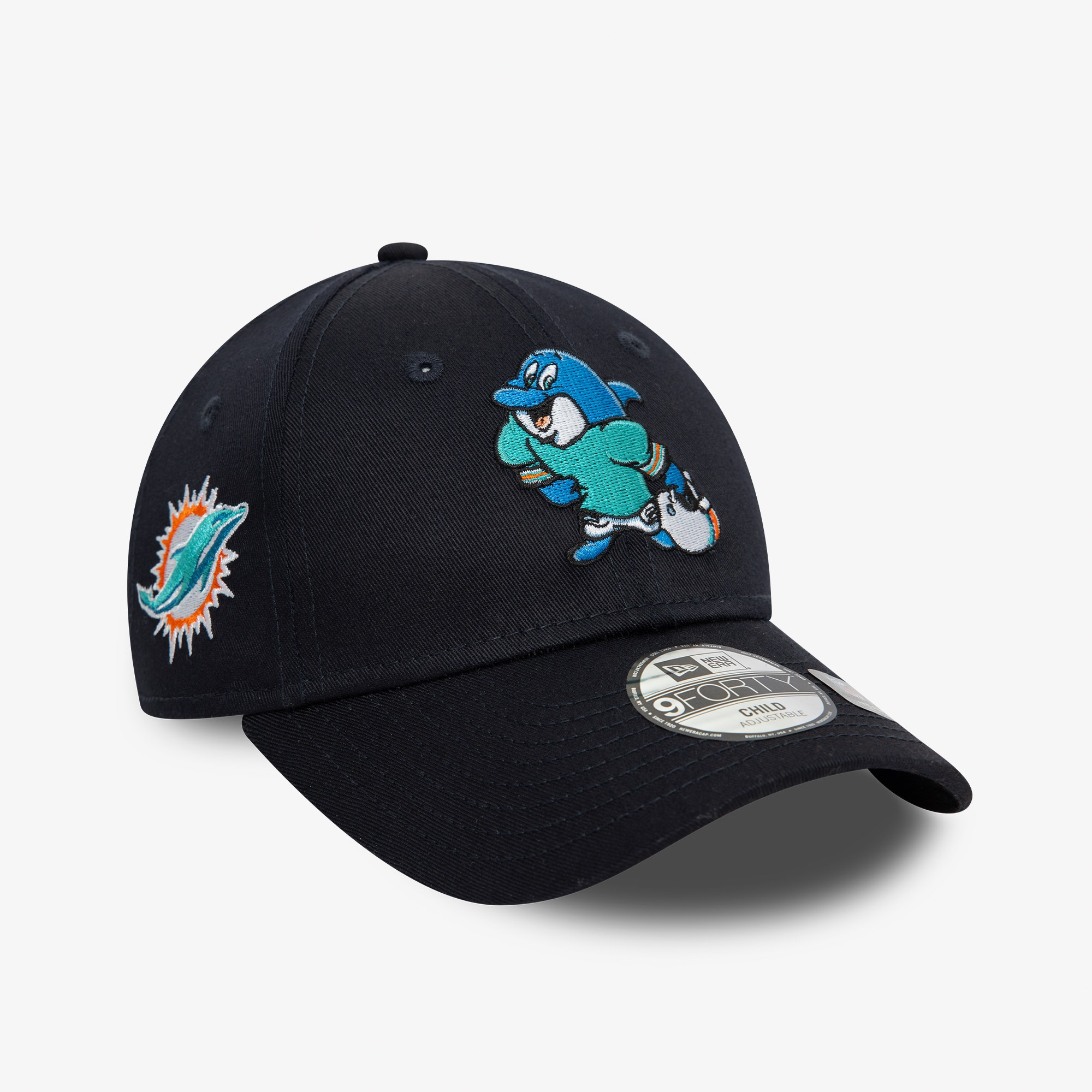 New Era Miami Dolphins NFL Mascot 9Forty Çocuk Siyah Şapka
