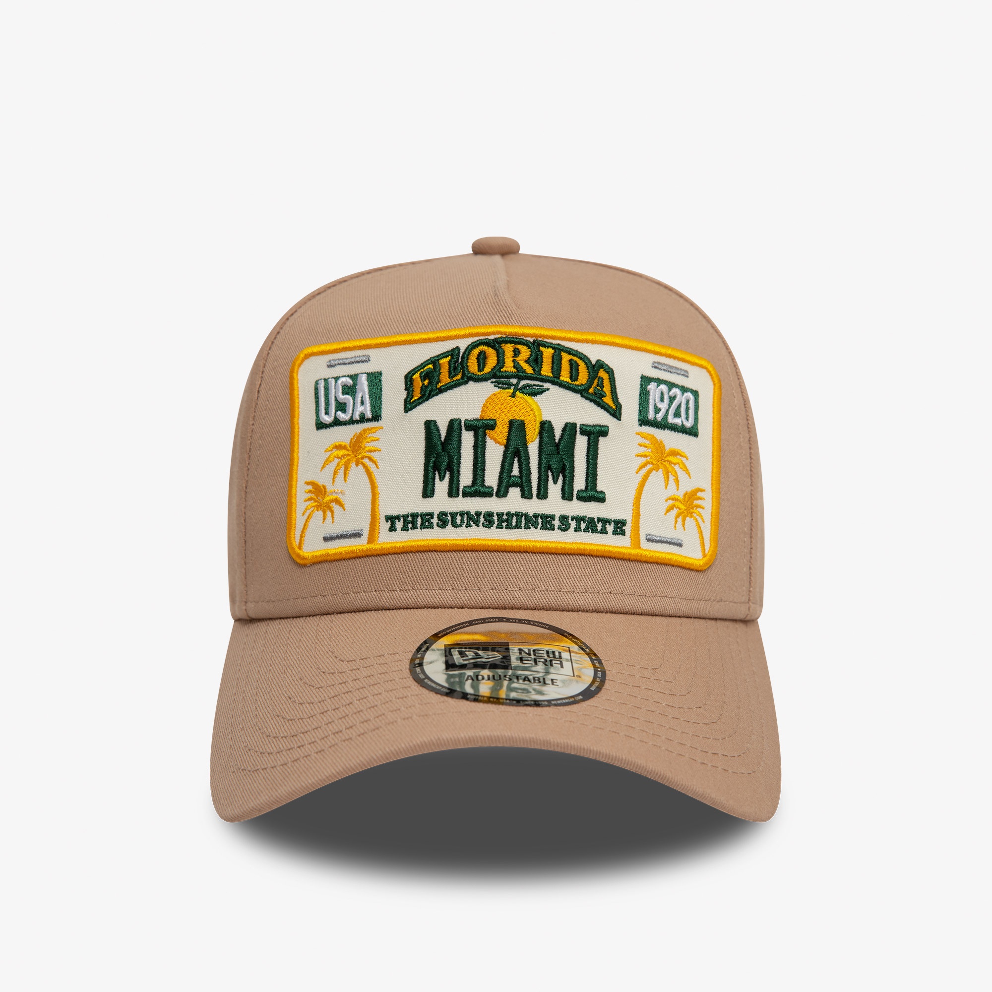 New Era Gorra License Plate 9Forty Unisex Kahverengi Şapka