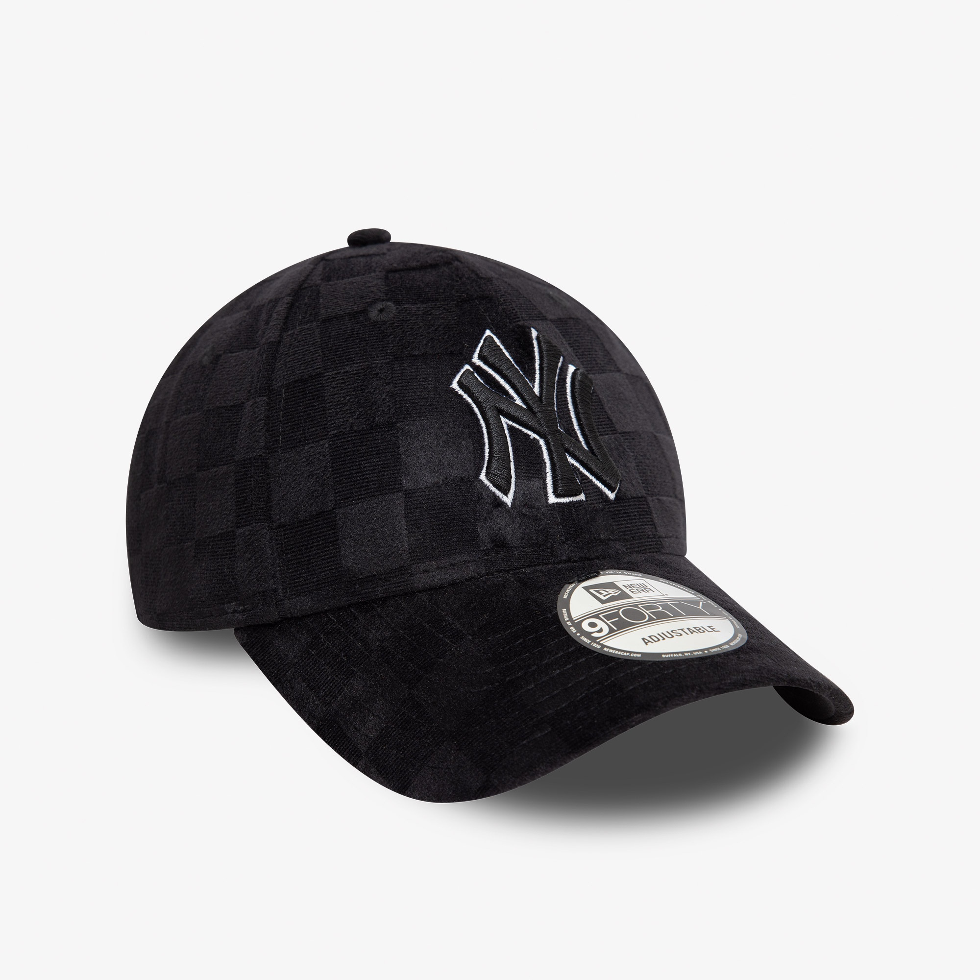 New Era Tonal Check 9Forty New York Yankees Unisex Siyah Şapka