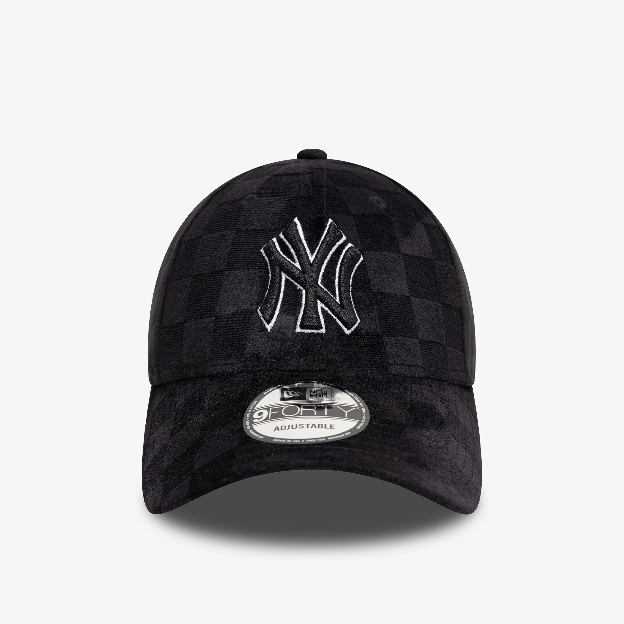 New Era Tonal Check 9Forty New York Yankees Unisex Siyah Şapka