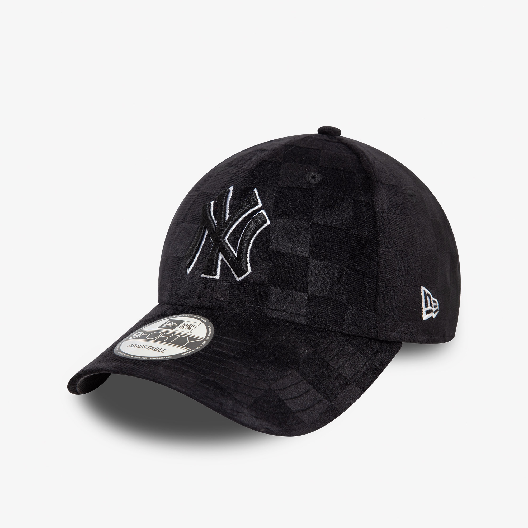 New Era Tonal Check 9Forty New York Yankees Unisex Siyah Şapka