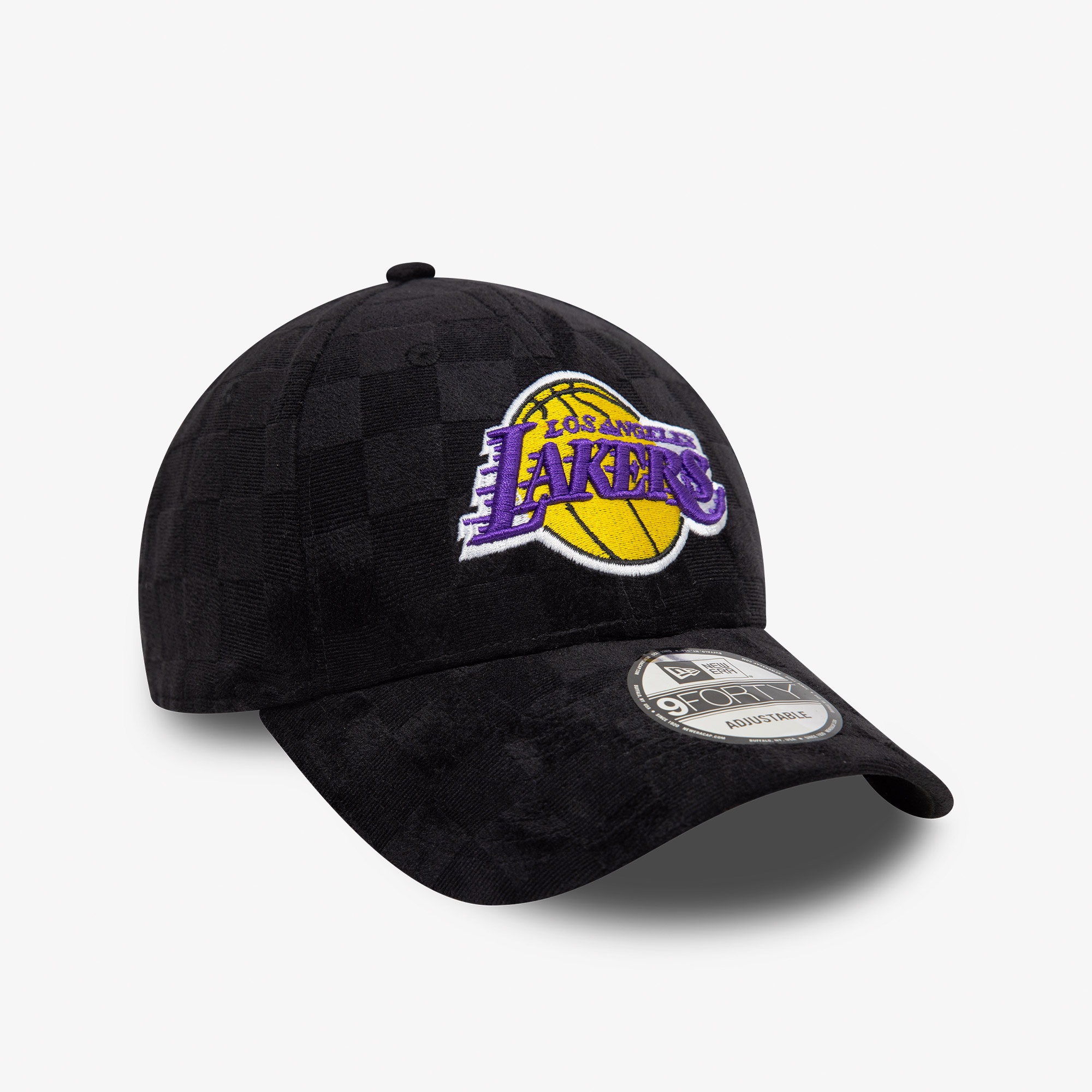 New Era Tonal Check 9Forty LA Lakers Unisex Siyah Şapka
