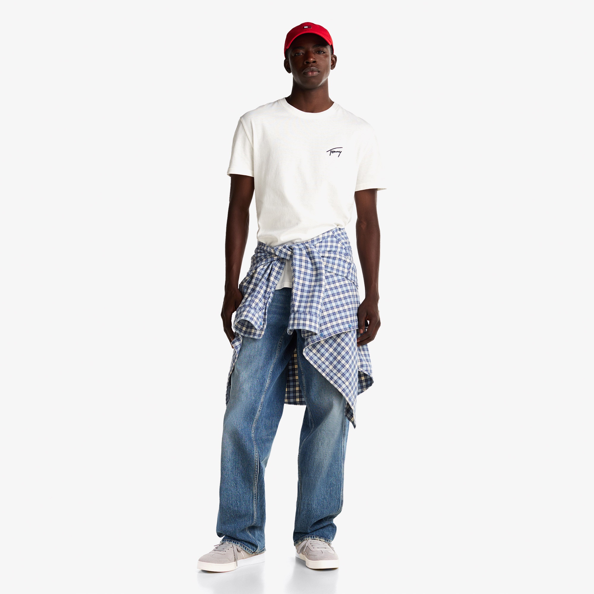 Tommy Jeans Greenwich Erkek Gri Süet Spor Ayakkabı