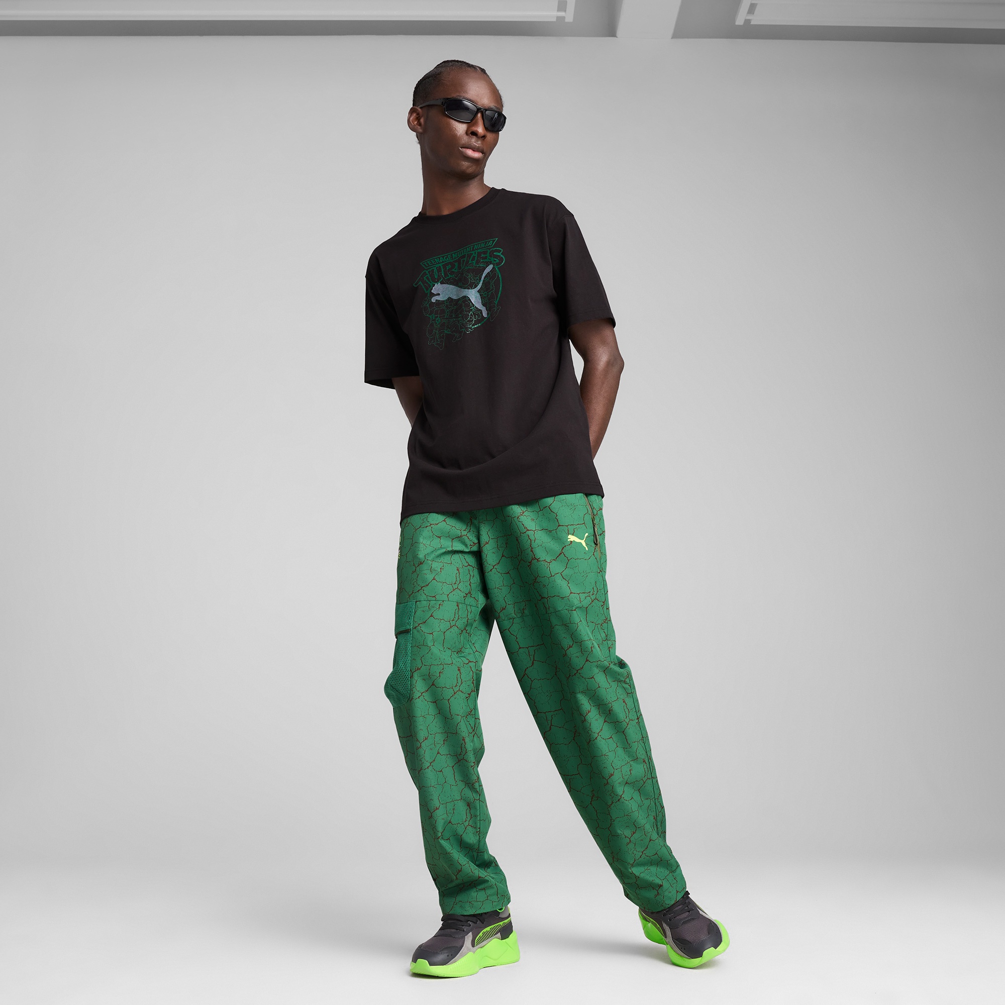 Puma X TMNT Relaxed Graphic Erkek Siyah T-Shirt