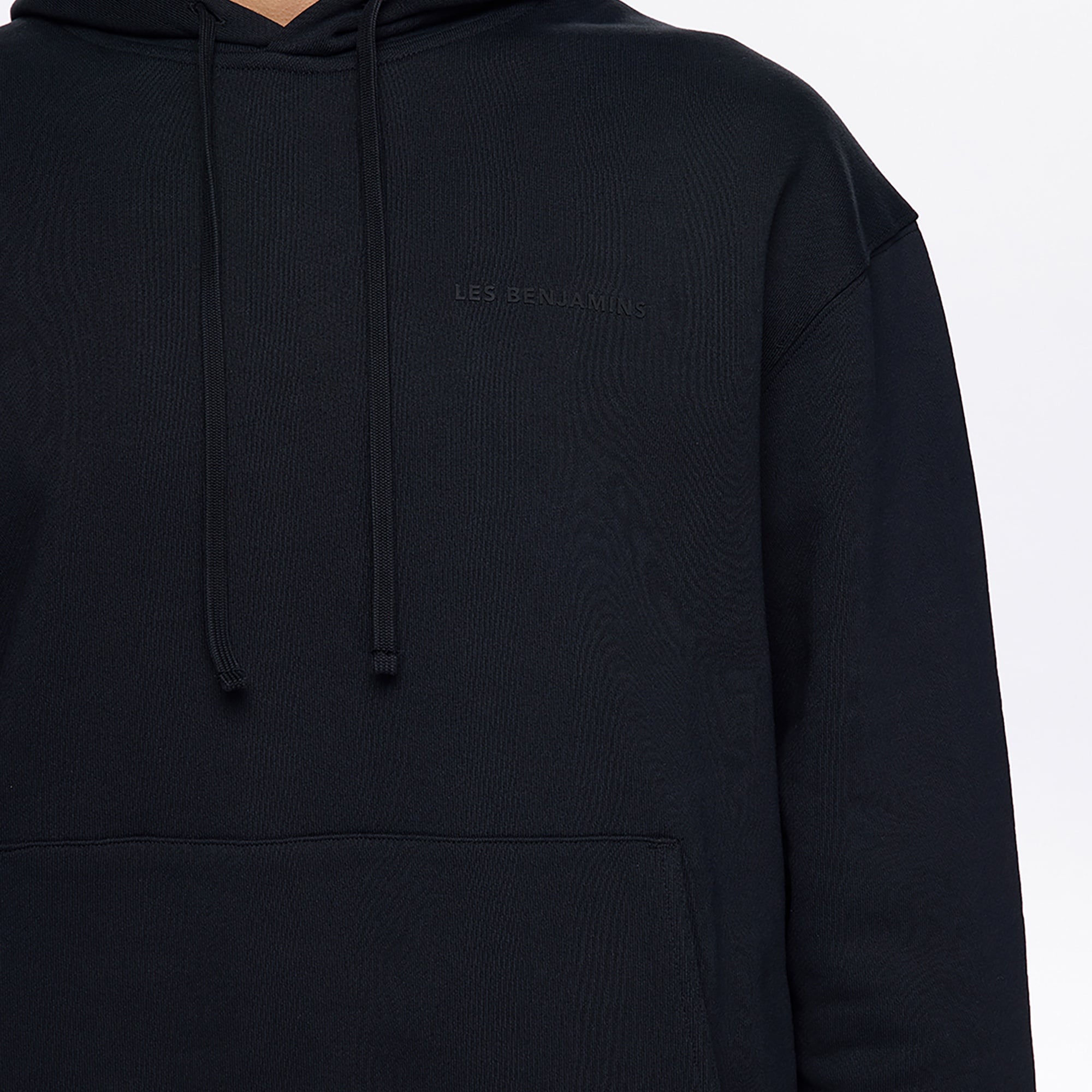Les Benjamins Classic Erkek Siyah Hoodie