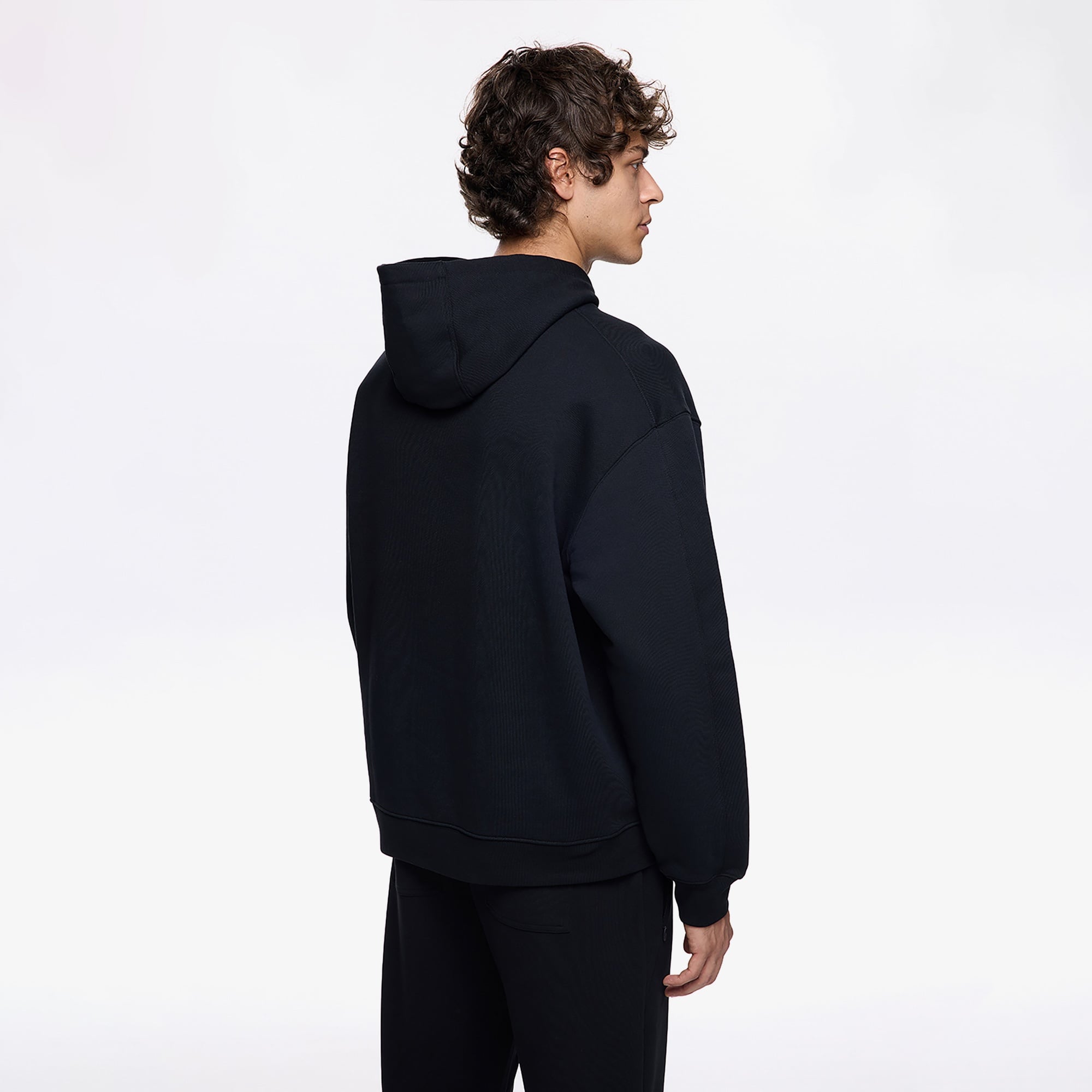 Les Benjamins Classic Erkek Siyah Hoodie