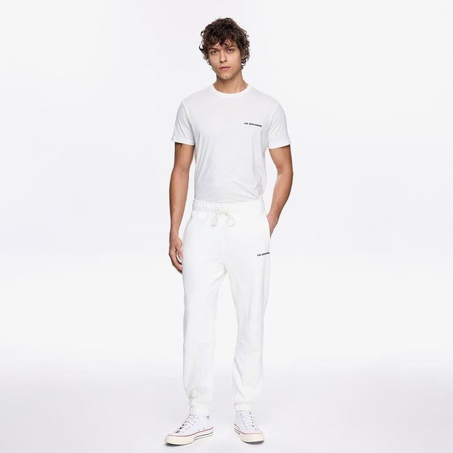  Les Benjamincs Classic Erkek Beyaz Eşofman Altı