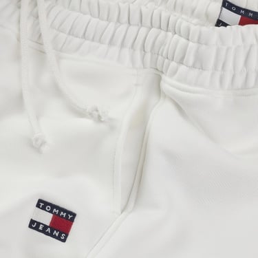  Tommy Jeans Badge Kadın Beyaz Eşofman Altı