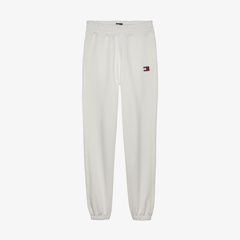  Tommy Jeans Badge Kadın Beyaz Eşofman Altı