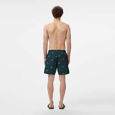  Nautica Erkek Yeşil Regular Fit Desenli Mayo Şort