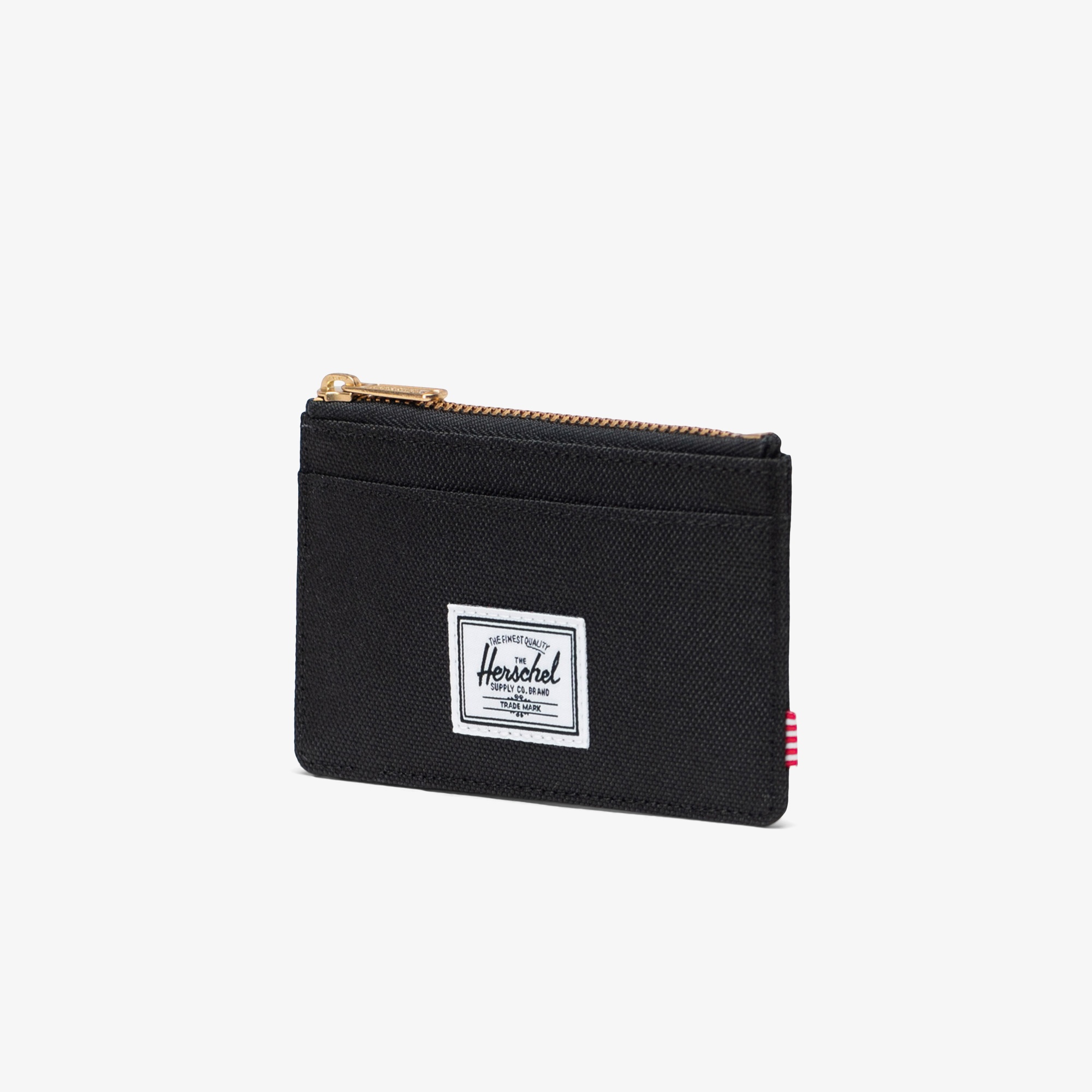 Herschel Oscar Fermuarlı Bölmeli Unisex Siyah Kartlık Cüzdan