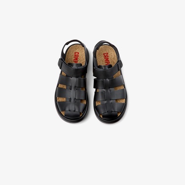  Camper Pelotas Flota Sandal Erkek Siyah Sandalet
