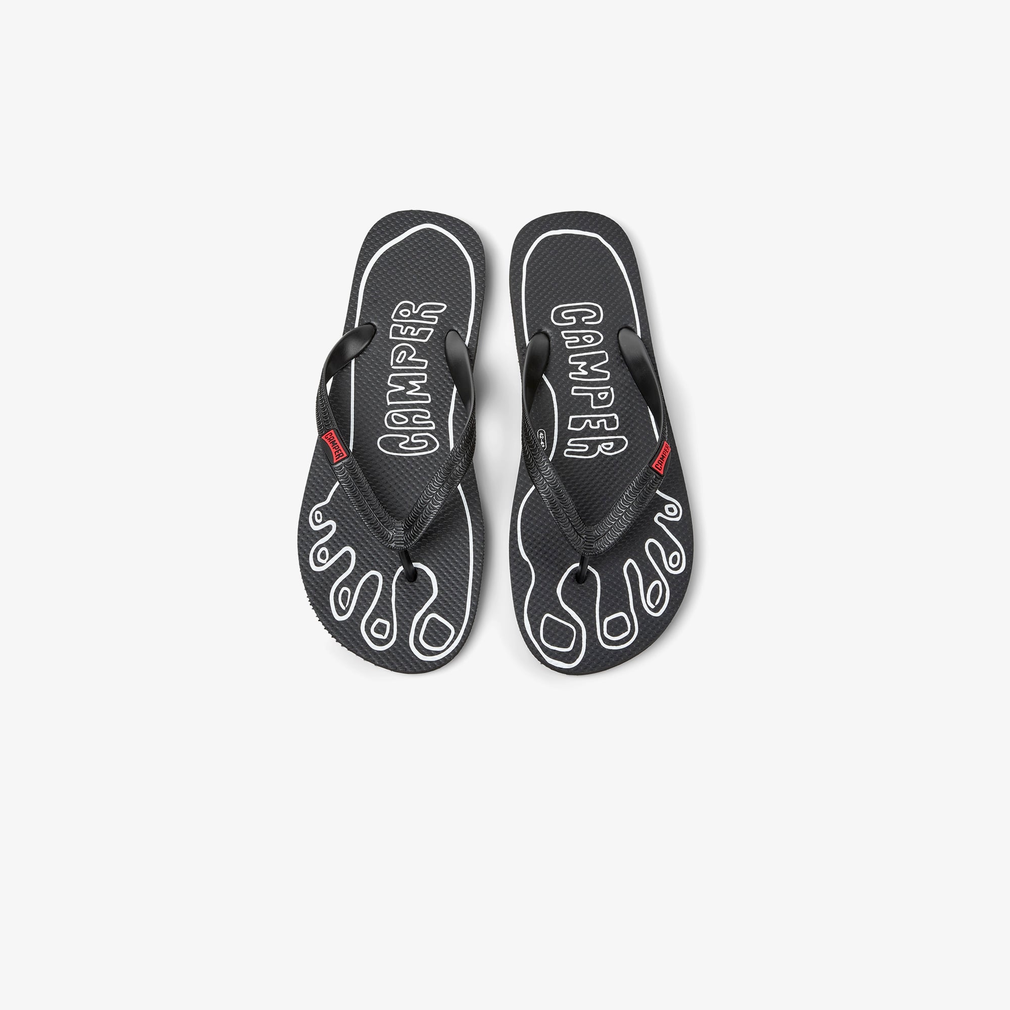 Camper Camper Flip Flop Unisex Siyah Terlik Sandalet & Terlik | FashFed Siyah - 5. görsel