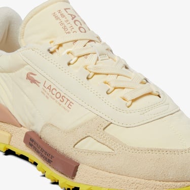  Lacoste Elite Active Erkek Krem Sneaker
