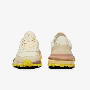  Lacoste Elite Active Erkek Krem Sneaker