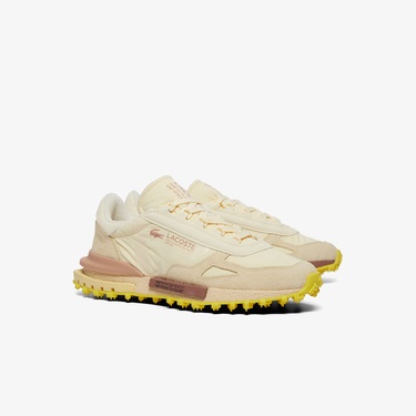  Lacoste Elite Active Erkek Krem Sneaker
