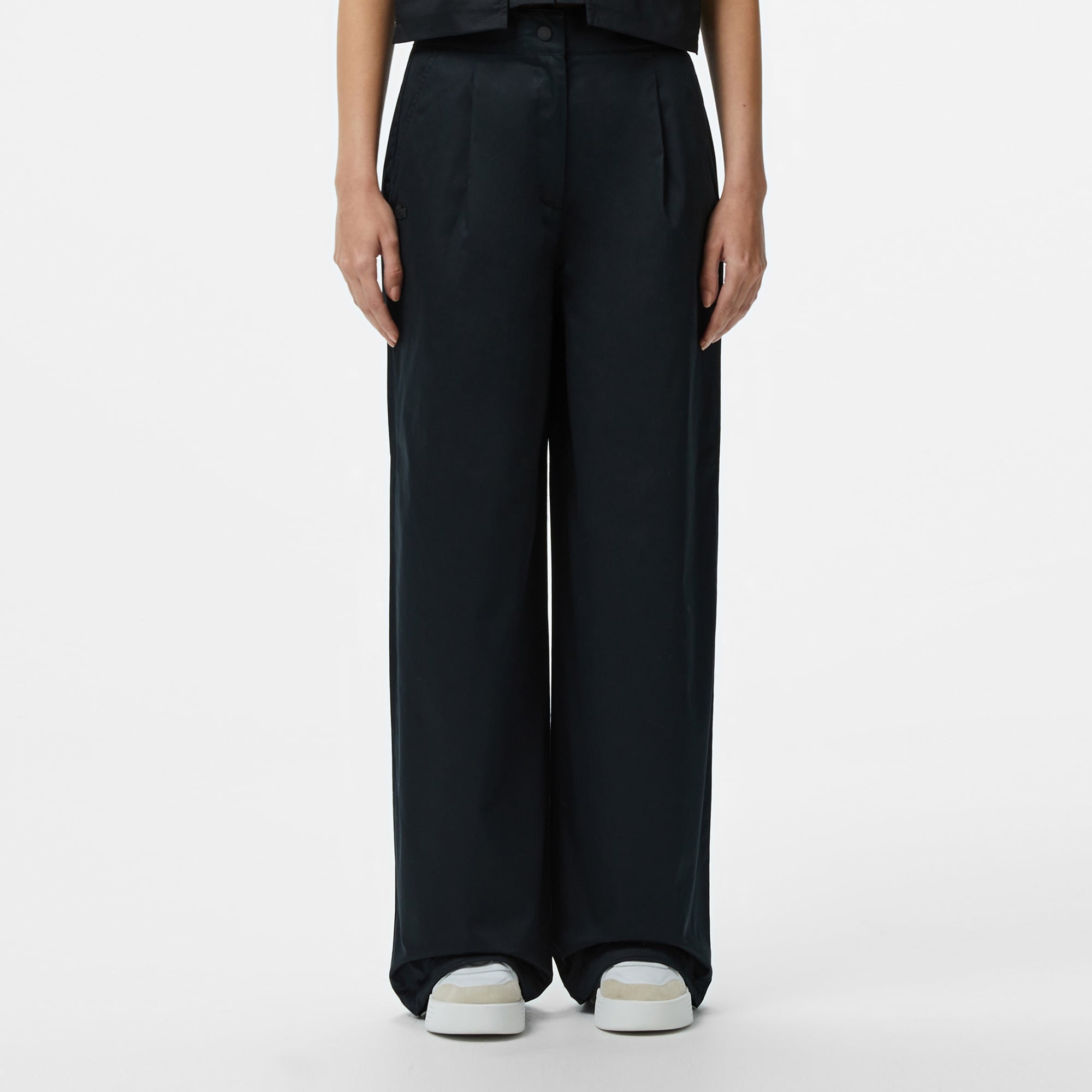 Lacoste Kadın Relaxed Fit Siyah Pantolon