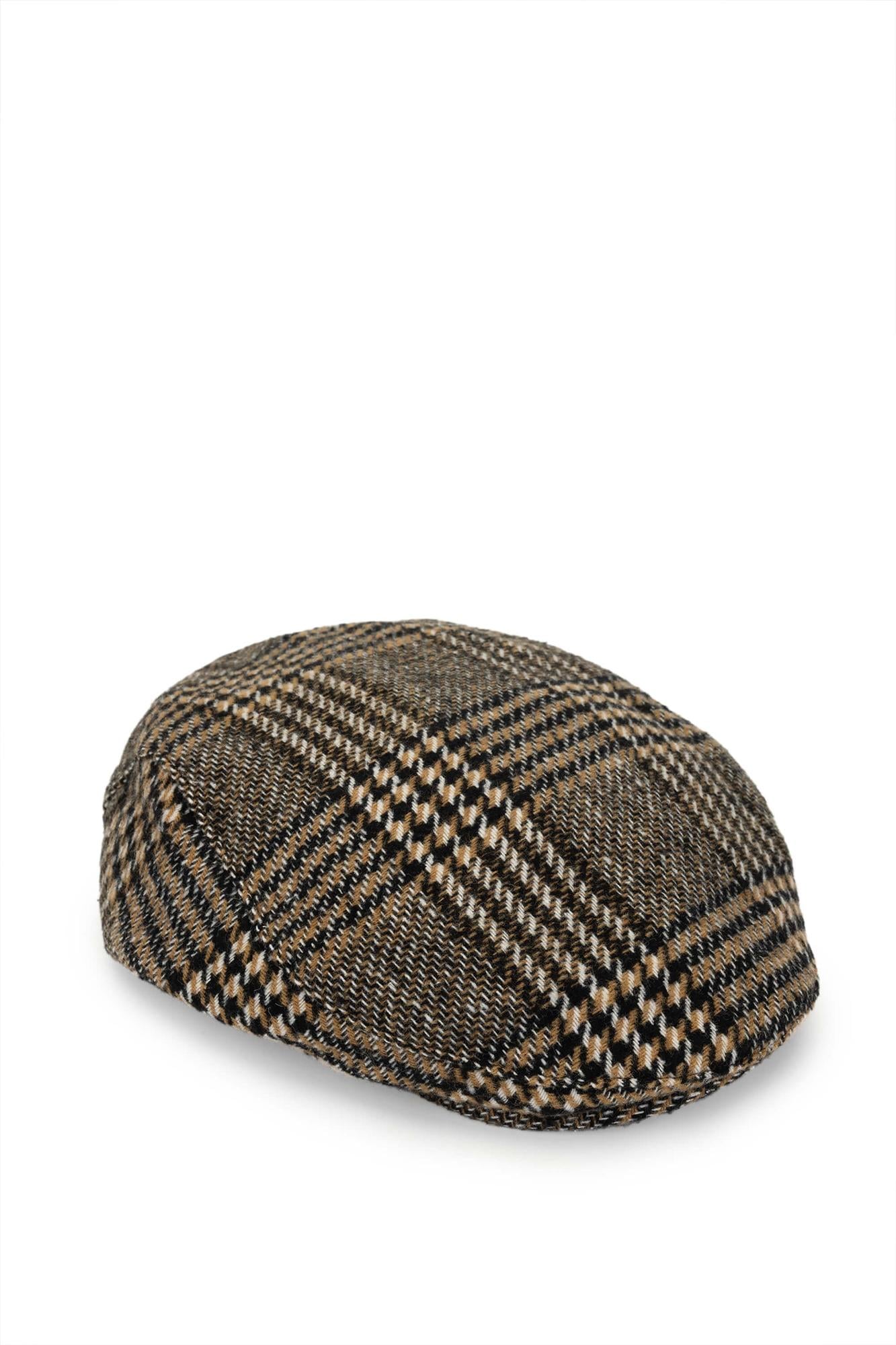  Tamer Tanca Erkek Tekstil Kahverengi London Kasket Şapka