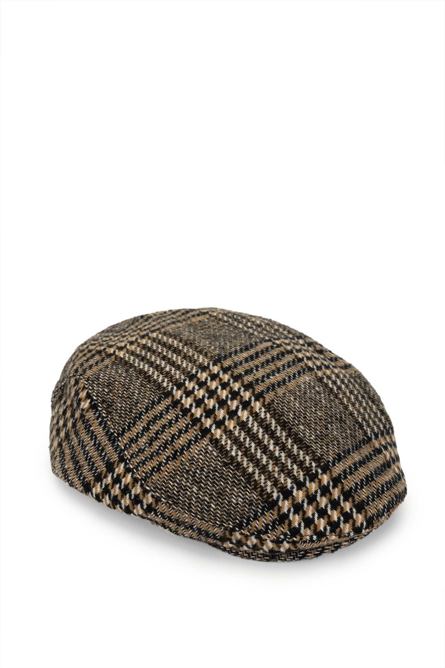  Tamer Tanca Erkek Tekstil Kahverengi London Kasket Şapka