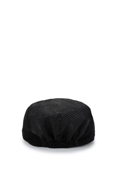  Tamer Tanca Erkek Hakiki Deri Siyah Süet London Şapka