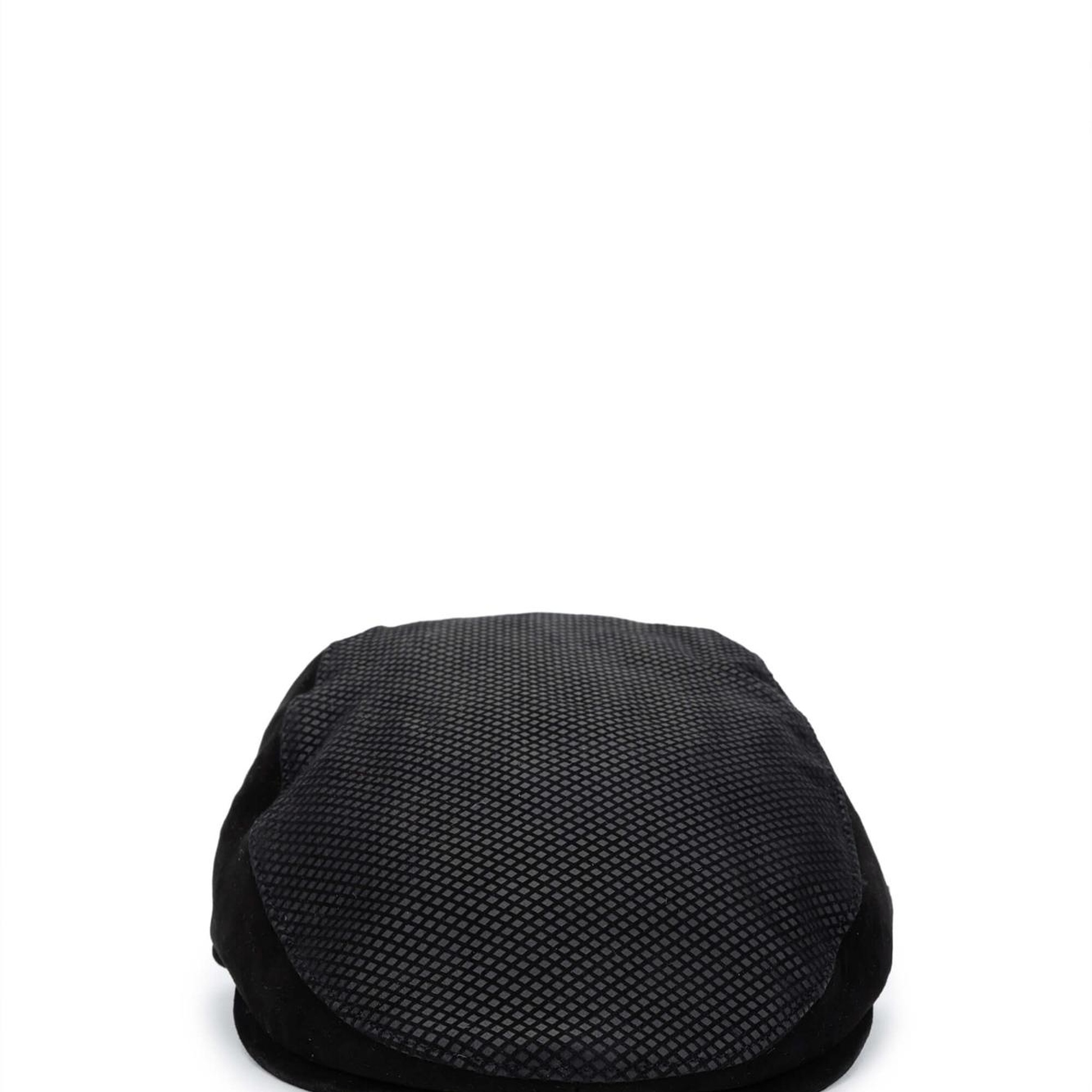 Tamer Tanca Erkek Hakiki Deri Siyah Süet London Şapka