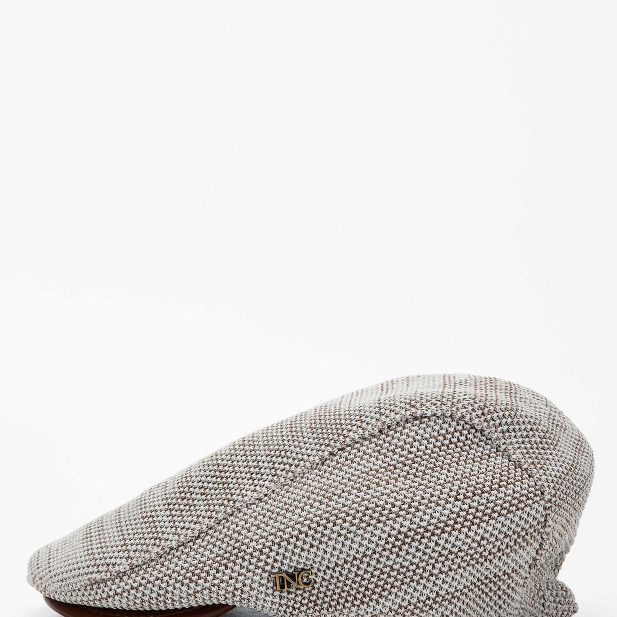 Tamer Tanca Erkek Deri & Tekstil Kahverengi Kasket Şapka