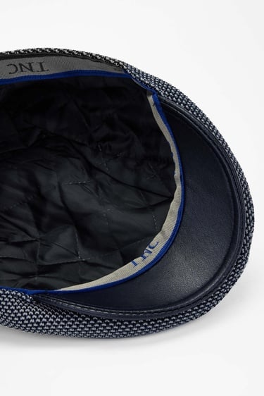  Tamer Tanca Erkek Deri & Tekstil Lacivert Kasket Şapka