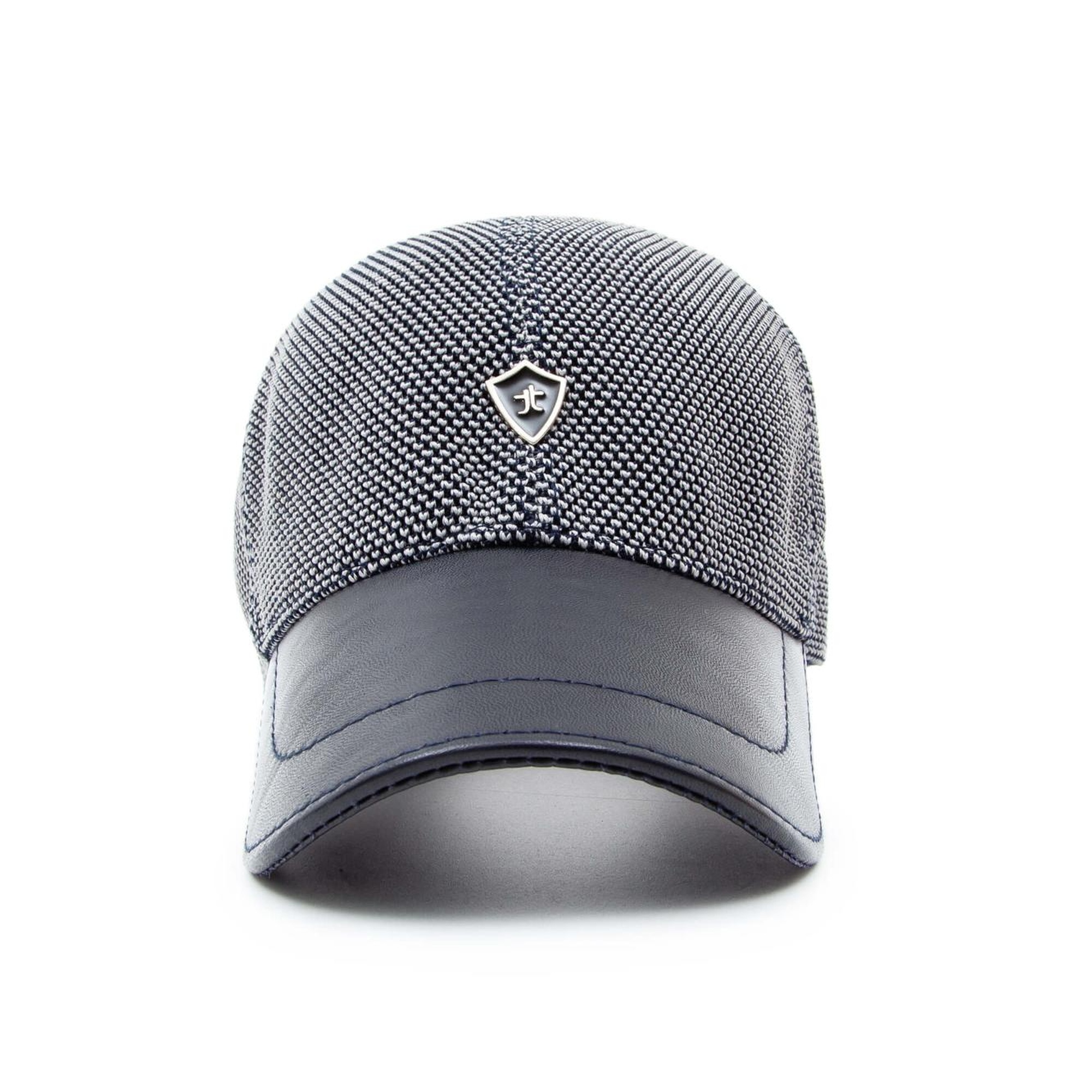 Tamer Tanca Erkek Hakiki Deri Lacivert Şapka