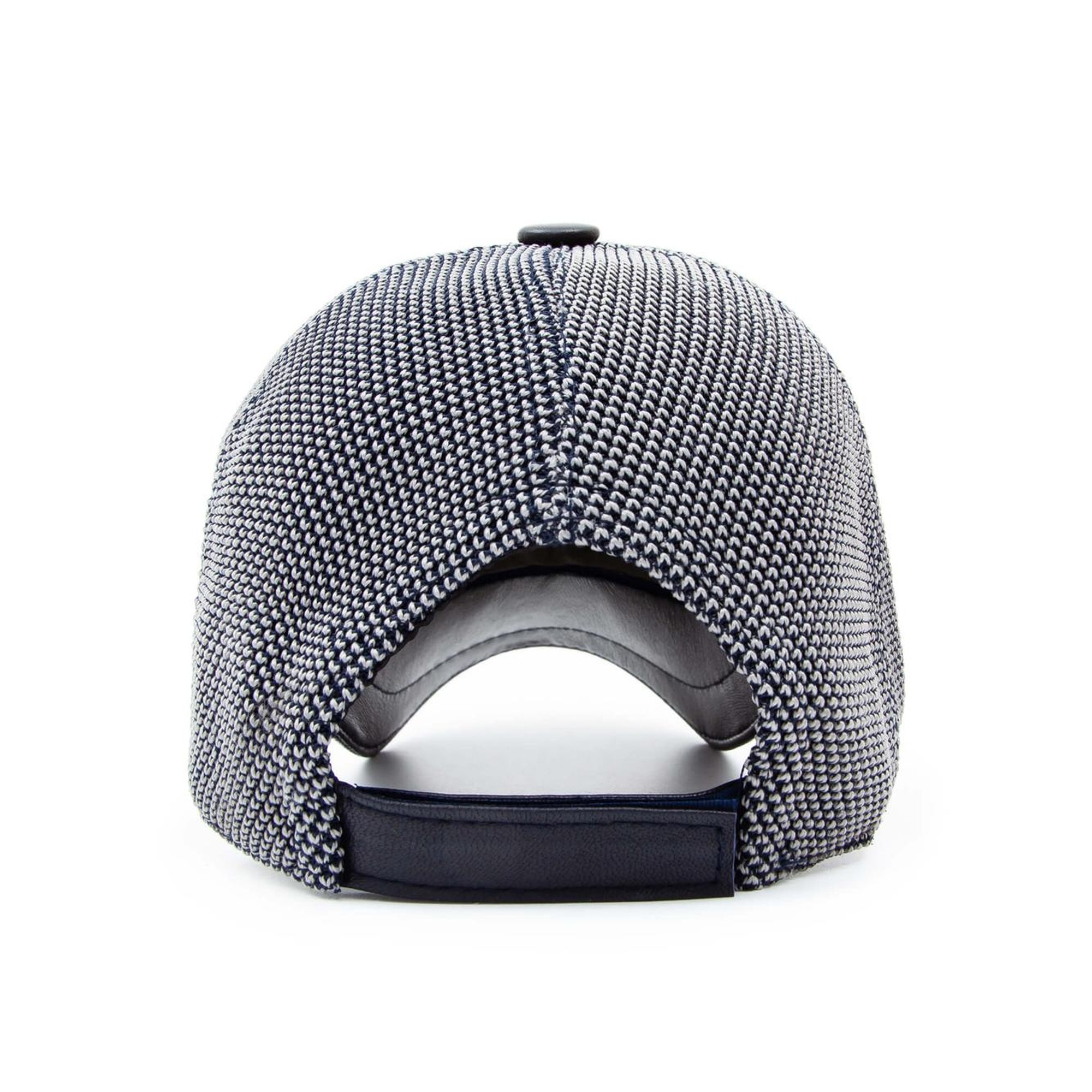 Tamer Tanca Erkek Hakiki Deri Lacivert Şapka